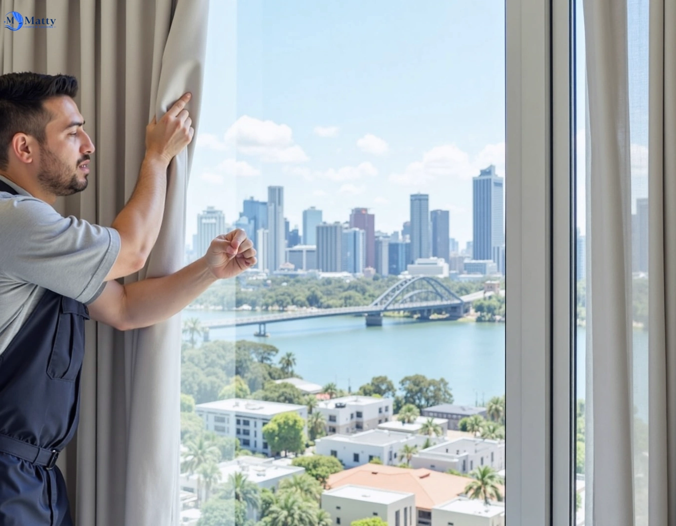 Professional curtain steam cleaning service williams-landing-vic QLD by Matty Curtain Cleaning