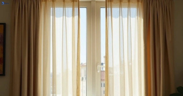Dusty and dull curtains in williams-landing-vic before steam cleaning